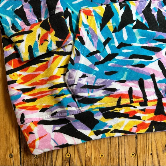 Abercrombie Kids Pull Over Hoodie Multi Color Removable Logo Size 15/16 - Picture 13 of 13